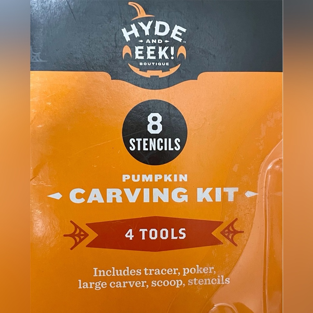 Hyde & EEK! 8 Stencils Pumpkin Carving Kit - 4 Tools - Picture 6 of 7